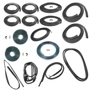 1981-1985 CHEVROLET-GMC SUBURBAN COMPLETE WEATHERSTRIP KIT- 2PC VENT SEALS NON SILVERADO-SIERRA WITH TAILGATE-CWK111481