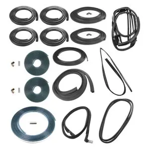 1981-1985 CHEVROLET-GMC SUBURBAN COMPLETE WEATHERSTRIP KIT- 2PC VENT SEALS SILVERADO-SIERRA MODELS WITH TAILGATE-CWK111581