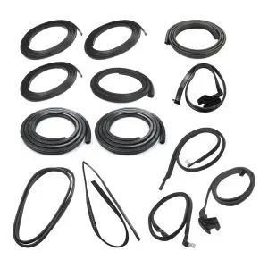 1981-1985 Chevrolet|GMC Blazer|Jimmy Complete Weatherstrip Seal Kit w/Black Weatherstrip Trim 2Pc Style-CWK111681