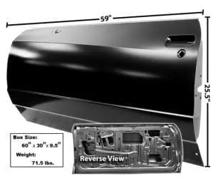 1981-1985 Chevy Monte Carlo Door Shell Driver Side (LH)-DYN1303