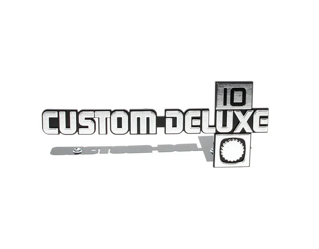 1981-1987 Chevrolet Pickup Truck|Blazer|Suburban Front Fender Emblem Custom Deluxe 10
