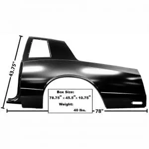 1981-1988 Chevy Monte Carlo Quarter Panel Driver Side (LH)