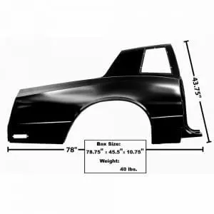 1981-1988 Chevy Monte Carlo Quarter Panel Passenger Side (RH)