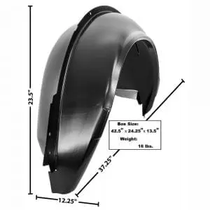 1981-1988 Chevy Monte Carlo Wheelhouse Assembly Driver Side (LH)