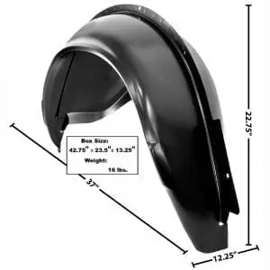 1981-1988 Chevy Monte Carlo Wheelhouse Assembly Passenger Side (RH)