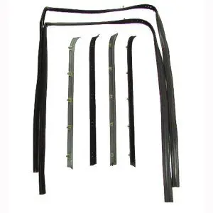1981-1991 Chevrolet|GMC Blazer|Suburban|C/K Pickup Truck|Jimmy Beltline Molding and Glass Run Channel 6 PC Kit - Driver and Passenger-WFK111181A