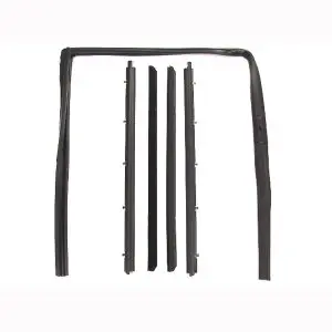 1982-1994 Chevrolet|GMC S10|Blazer|Jimmy|Pickup Truck|Sonoma Beltline Molding and Glass Run Channel 6 PC Kit - Driver and Passenger-WFK111182