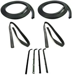 1983-1988 Ford Bronco|Ranger Door Weatherstrip Seal 8 PC Kit - Driver and Passenger-DK211083VX