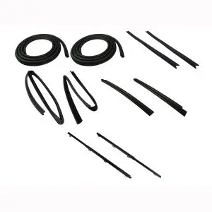 1984-1996 Jeep Cherokee|Comanche|Wagoneer Door Weatherstrip Seal 10 PC Kit - Driver and Passenger-DK611084