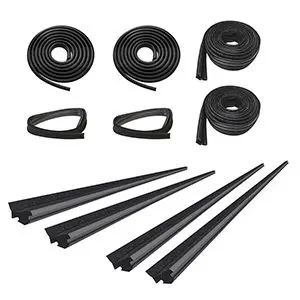 1986-2007 Peterbilt 377 379 Door Weatherstrip Seal 10 PC Kit With Vents-DK911086