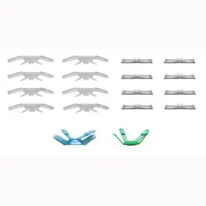 1987-1990 Toyota Tercel 18 PC Windshield Molding Clip Kit-PCK-564-87