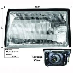 1987-1993 Ford Mustang Headlamp Assembly Driver Side (LH)