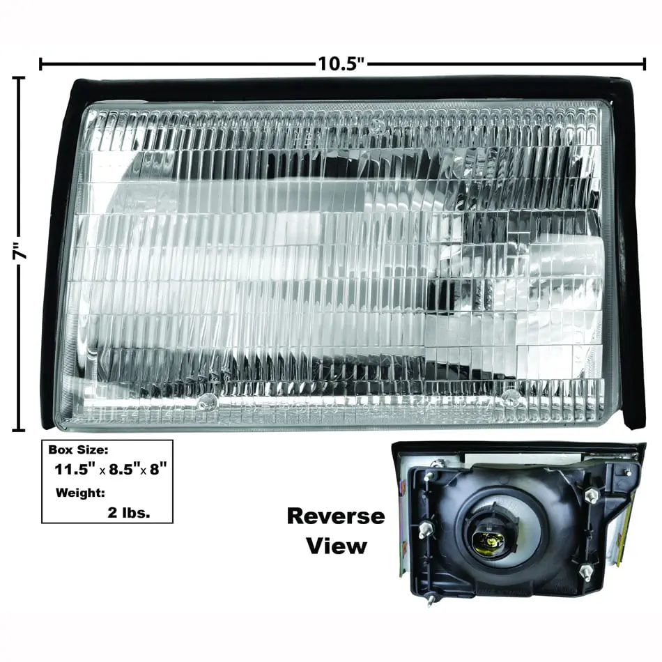 1987-1993 Ford Mustang Headlamp Assembly Driver Side (LH)