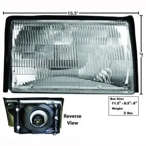 1987-1993 Ford Mustang Headlamp Assembly Passenger Side (RH)