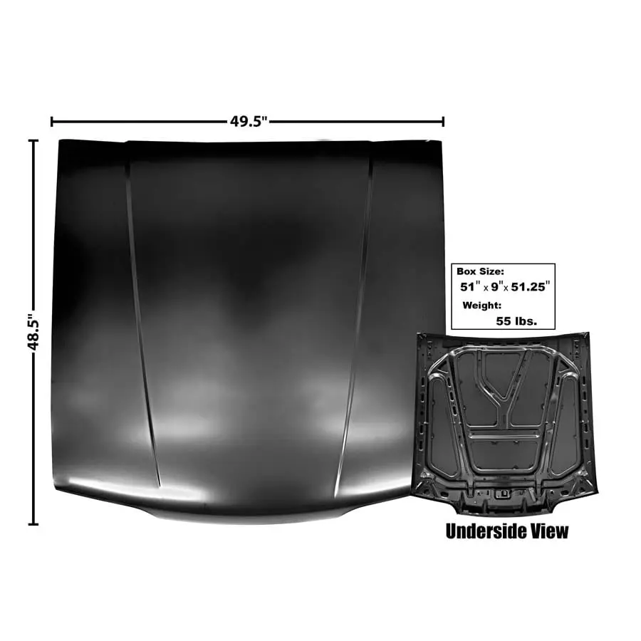 1987-1993 Ford Mustang Hood Standard