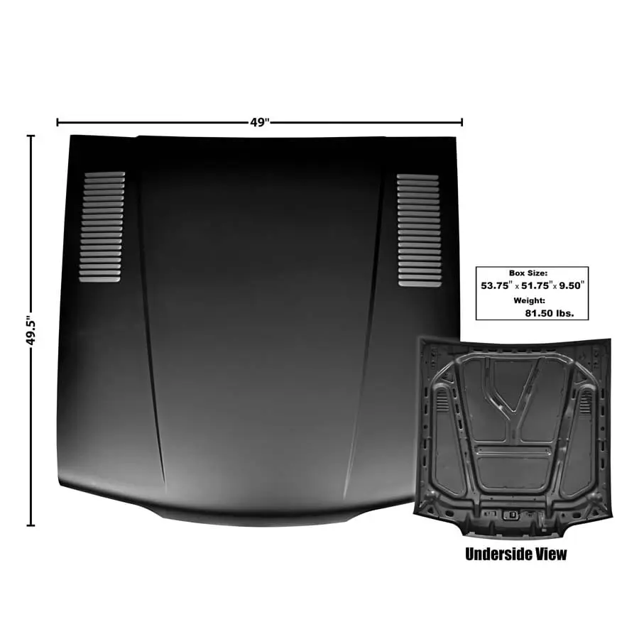 1987-1993 Ford Mustang Hood Standard with Vent