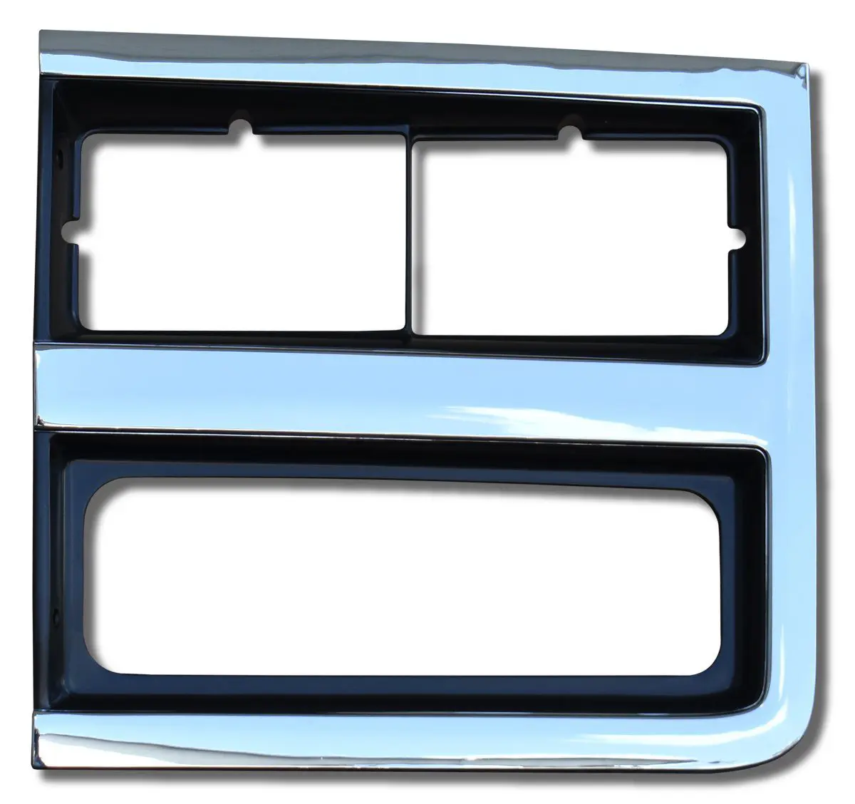 1989-1991 Chevrolet Pickup|Blazer|Suburban Headlight Bezel w/ Dual Headlights Chrome Silver