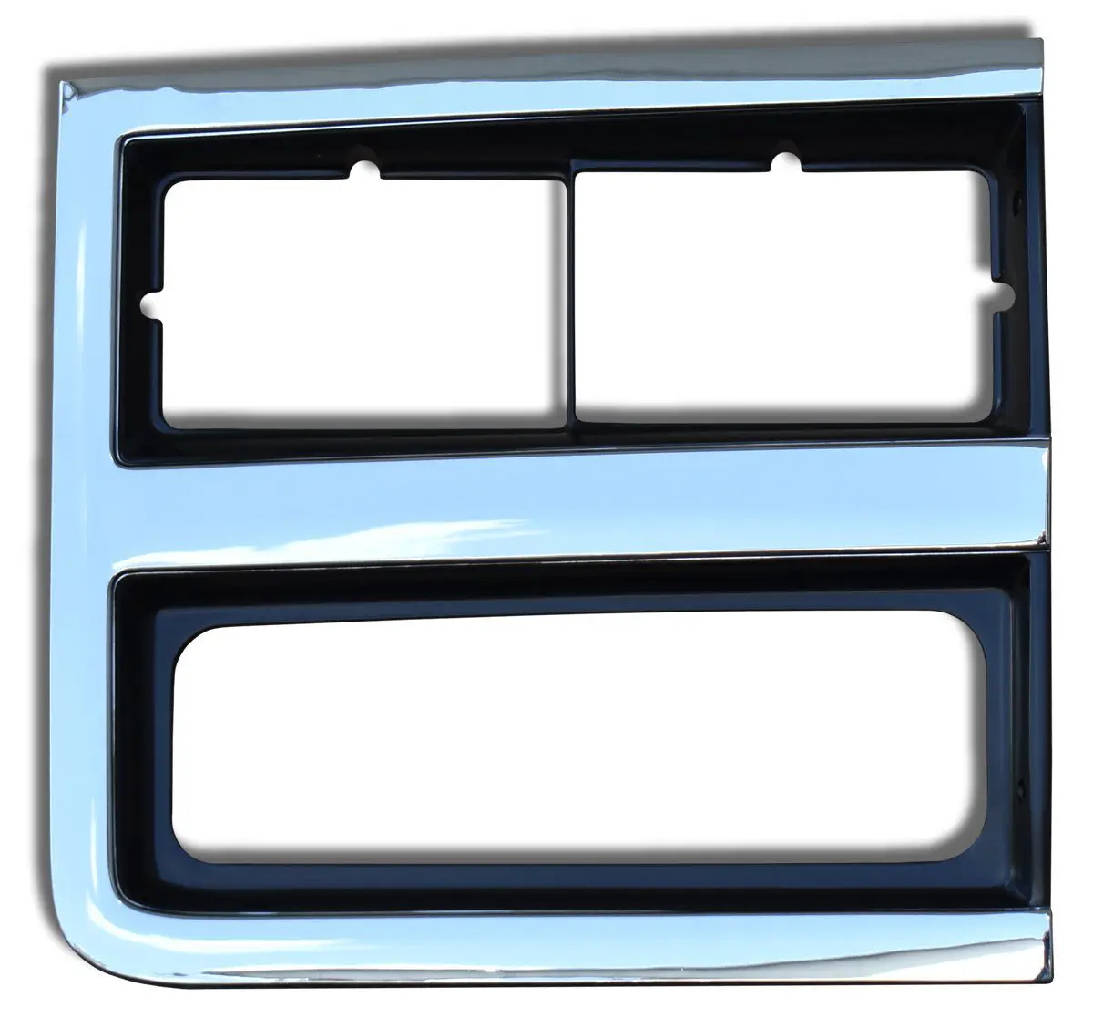 1989-1991 Chevrolet Pickup|Blazer|Suburban Headlight Bezel w/ Dual Headlights Chrome/Silver