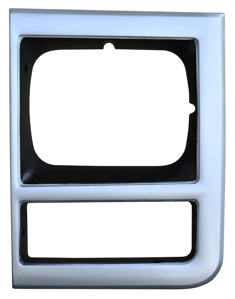 1989-1991 Chevrolet Pickup|Blazer|Suburban Headlight Silver/Dark Gray Bezel  w/ Single Headlights