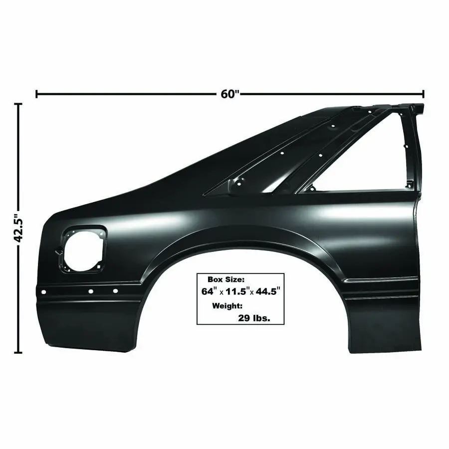 1991-1993 Ford Mustang Quarter Panel Passenger Side Coupe
