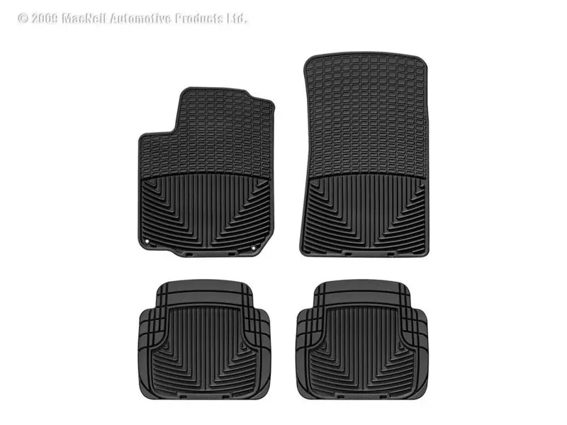 1993-2010 Volkswagen| Audi Golf| Cabrio| Beetle| Jetta| TT| TT Quattro| Allroad Quattro| R32 WeatherTech Front and Rear All-Weather Floor Mats-Black-W31-W50-WT