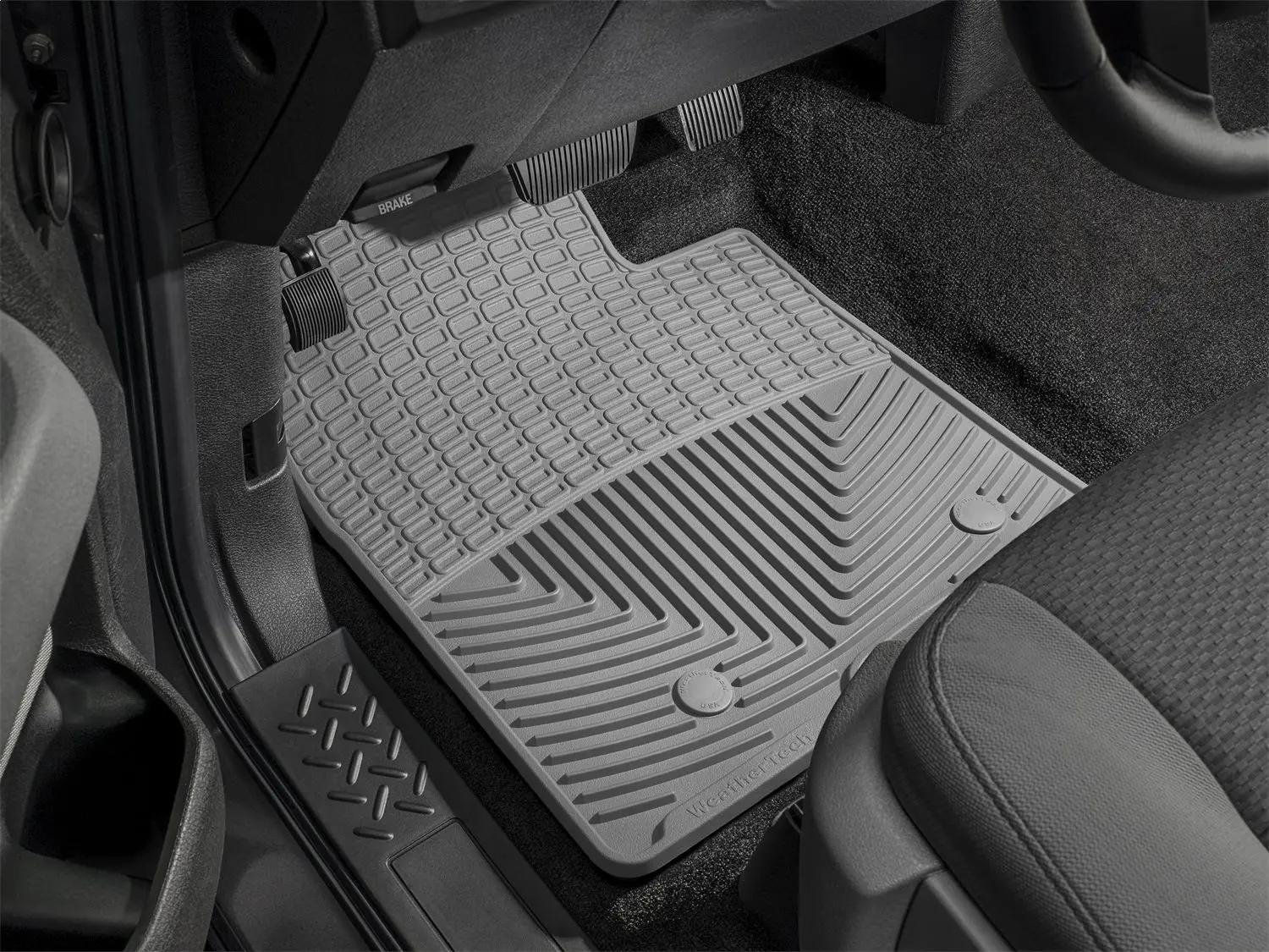 1994-2012 Dodge| Ram Ram 1500| Ram 3500| Ram 2500| Ram 4500| Ram 5500| 1500| 2500| 3500 WeatherTech Front All-Weather Floor Mats-Grey-W54GR-WT