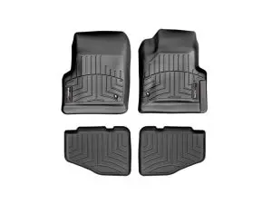 1997-2006 Jeep TJ| Wrangler WeatherTech Front and Rear Floorliners-Black-44042-1-2-WT