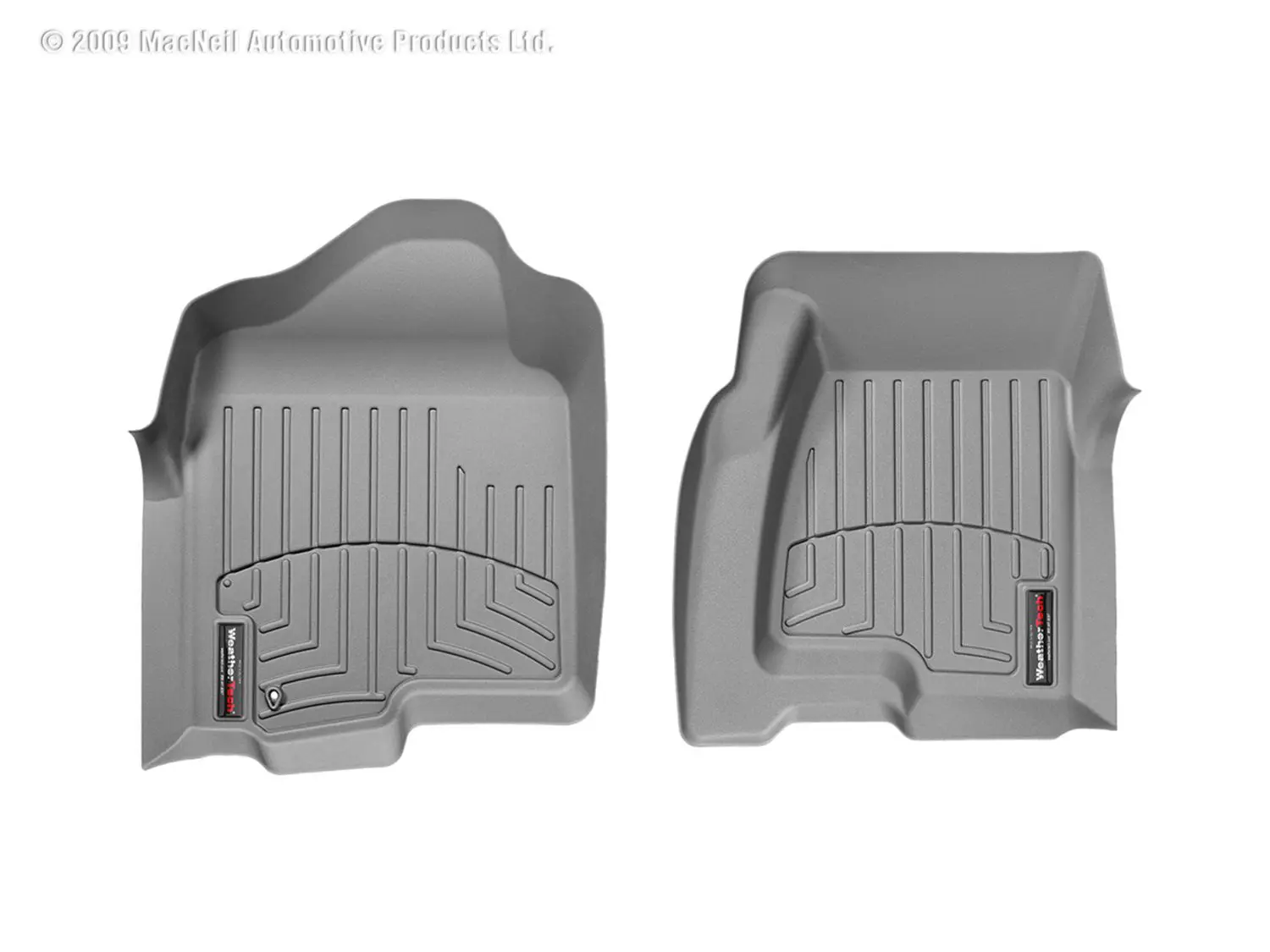 1999-2007 Chevrolet| GMC| Cadillac Silverado| | Sierra| Suburban| Tahoe| Yukon| Escalade| Avalanche WeatherTech Front Floorliner-Grey-460031-WT