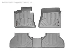 1999-2007 Chevrolet| GMC| Cadillac Silverado| Sierra| Suburban| Tahoe| Yukon| Escalade| Avalanche WeatherTech Front and Rear Floorliners-Grey-46003-1-2-WT