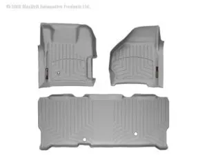 1999-2007 Ford F-250| F-250 Super Duty| F-350 Super Duty WeatherTech Front and Rear Floorliners-Grey-461251-460023-WT