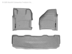 1999-2007 Ford F-250| F-250 Super Duty| F-350 Super Duty WeatherTech Front and Rear Floorliners-Grey-461251-460022-WT