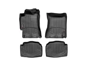 2002-2007 Subaru Impreza WeatherTech Front and Rear Floorliners-Black-44097-1-2-WT