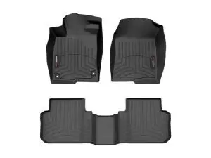 2002-2008 Honda| Acura Civic| Integra WeatherTech Front and Rear Floorliners-Black-441692-1-4-WT