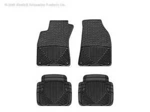 2002-2009 Audi A4| A4 Quattro| S4| RS4 WeatherTech Front and Rear All-Weather Floor Mats-Black-W67-W50-WT
