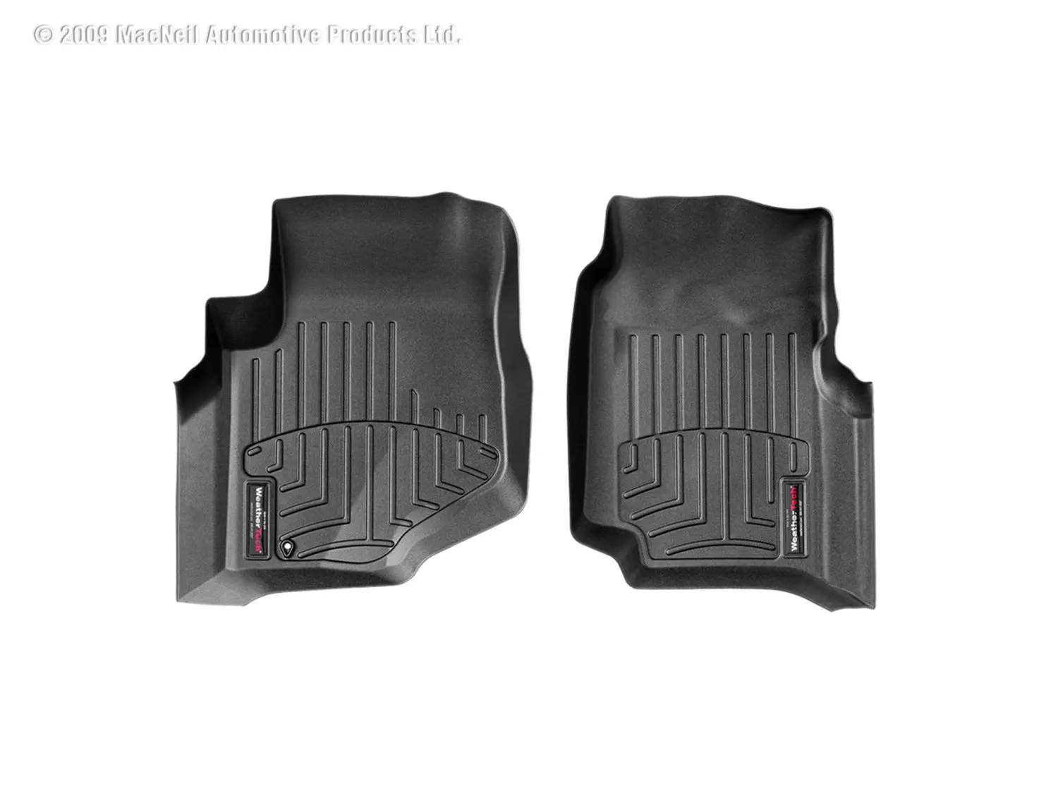 2002-2009 Chevrolet| GMC| Oldsmobile| Isuzu| Buick| Saab Trailblazer| Trailblazer EXT| Envoy| Envoy XL| Bravada| Ascender| Rainier| Envoy XUV| 9-7x WeatherTech Front Floorliner-Black-440071-WT