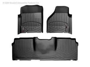 2002-2009 Dodge Ram 1500| Ram 2500| Ram 3500 WeatherTech Front and Rear Floorliners-Black-440041-440123-WT