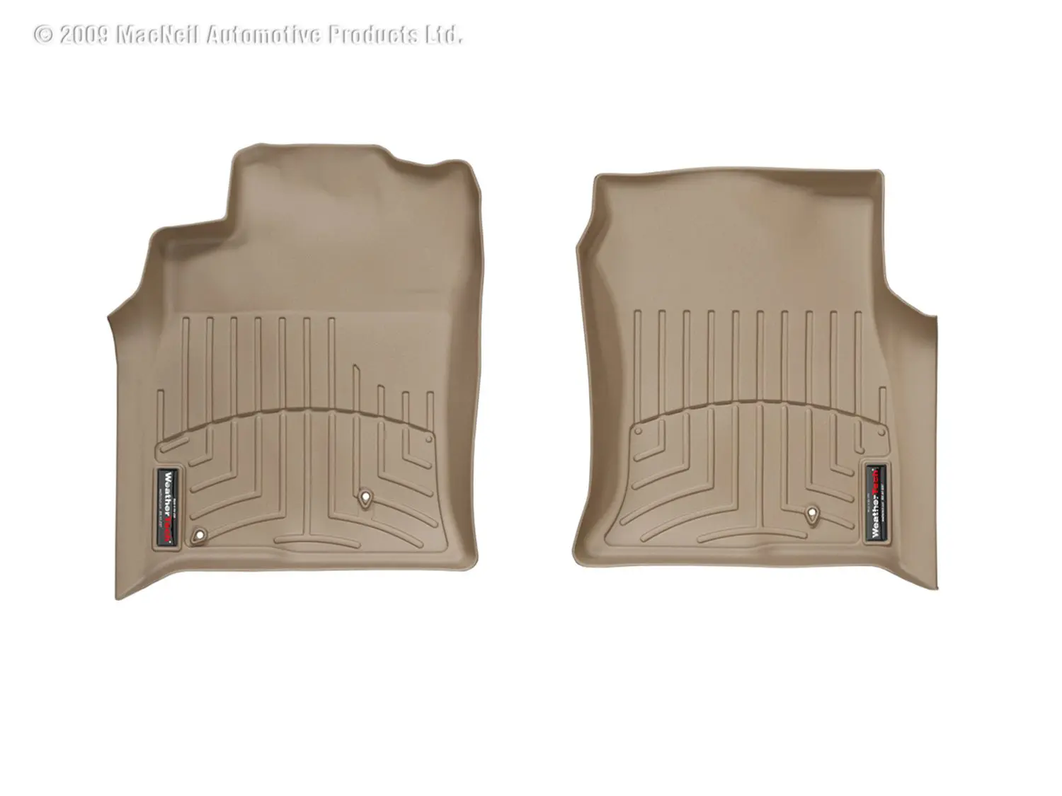 2003-2009 Lexus GX470 WeatherTech Front Floorliner-Tan-450701-WT