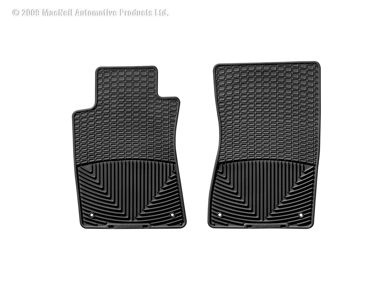 2003-2010 Mercedes-Benz E320| E500| E55 AMG| CLS500| CLS55 AMG| E350| CLS550| E280| E550 WeatherTech Front All-Weather Floor Mats-Black-W37-WT