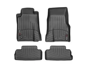 2005-2010 Ford Mustang WeatherTech Front and Rear Floorliners-Black-44139-1-2-WT
