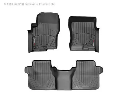 2005-2021 Nissan| Suzuki Frontier| Equator WeatherTech Front and Rear Floorliners-Black-441761-440473-WT
