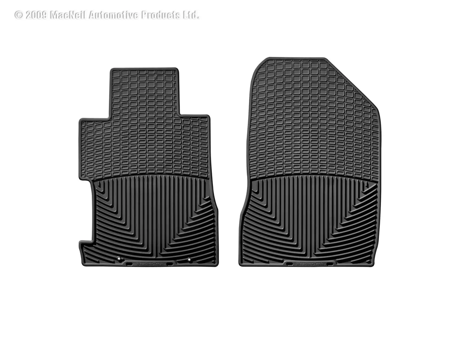 2006-2011 Honda Civic WeatherTech Front All-Weather Floor Mats-Black-W65-WT