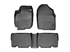 2006-2012 Toyota RAV4 WeatherTech Front and Rear Floorliners-Black-44072-1-2-WT