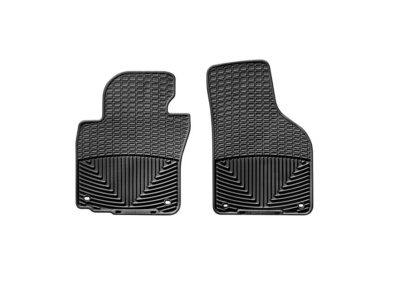 2006-2017 Volkswagen GTI| Jetta| Passat| Rabbit| Eos| R32| CC| Golf| Golf R WeatherTech Front All-Weather Floor Mats-Black-W53-WT