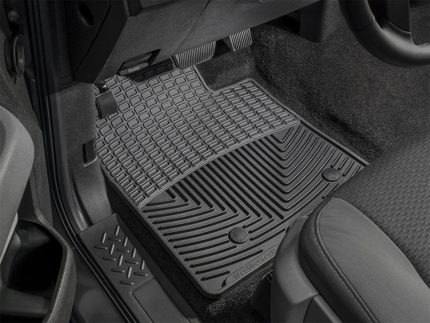 2007-2014 BMW X5| X6 WeatherTech Front All-Weather Floor Mats-Black - Image 2
