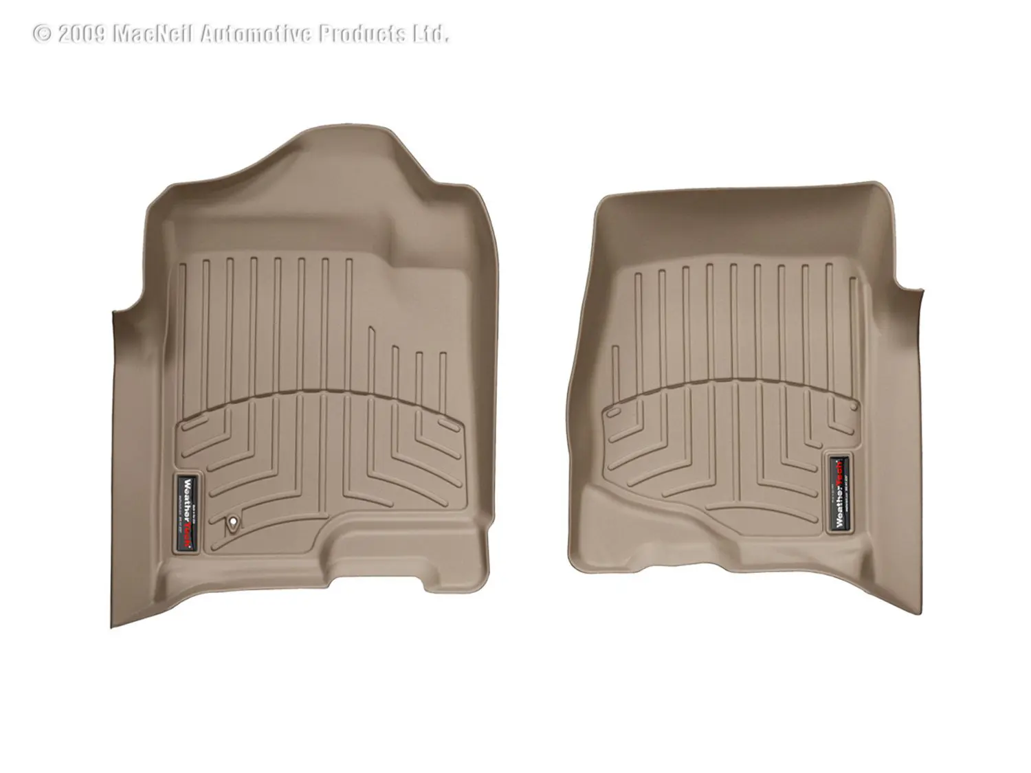 2007-2014 Cadillac| Chevrolet| GMC Escalade| Avalanche| Silverado| Suburban| Tahoe| Sierra| Yukon WeatherTech Front Floorliner-Tan-450661-WT