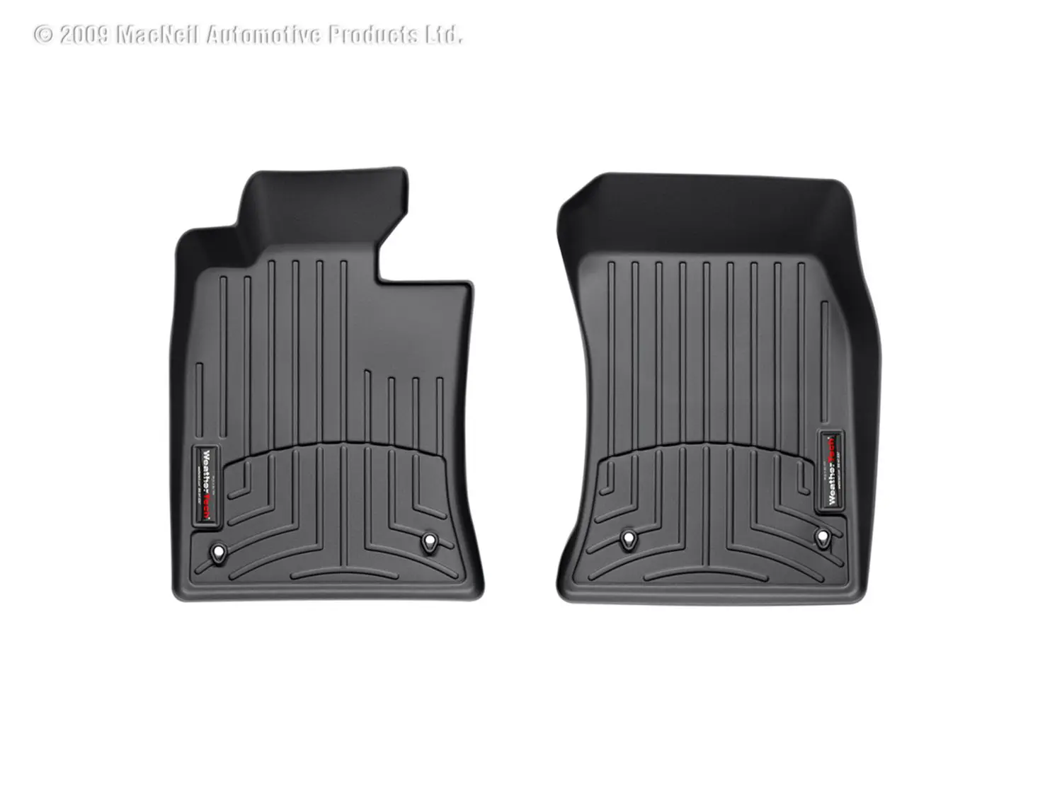 2007-2015 Mini Cooper WeatherTech Front Floorliner-Black-441361-WT