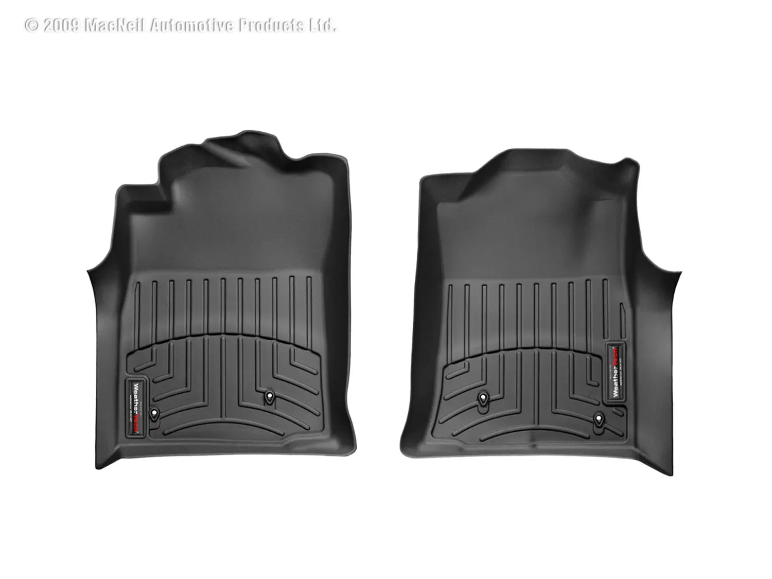 2008-2011 Toyota Tacoma WeatherTech Front Floorliner-Black-441781-WT