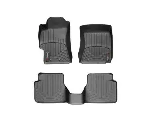 2008-2014 Subaru Impreza WeatherTech Front and Rear Floorliners-Black-44166-1-2-WT