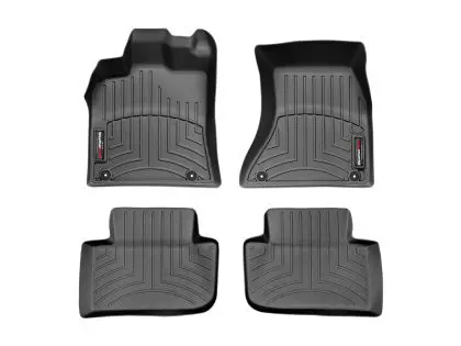 2009-2024 Audi| Porsche Q5| SQ5| Macan WeatherTech Front and Rear Floorliners-Black-44230-1-3-WT