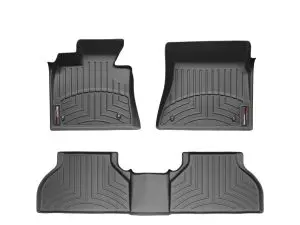 2011-2013 Jaguar XJ WeatherTech Rear Floorliner-Black-444772-WT